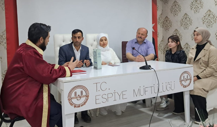 Espiye Müftülüğü 2018 Yılından Bugüne 130 Nikah Kıydı 3