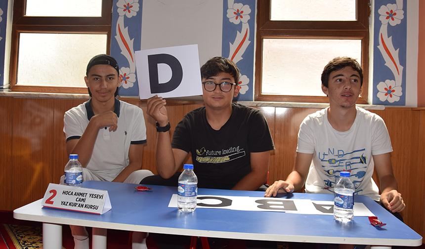 Giresunda Yaz Kur’an Kursu Öğrencileri Bilgide Yarıştı 12