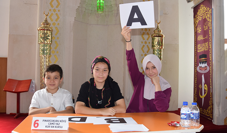Giresunda Yaz Kur’an Kursu Öğrencileri Bilgide Yarıştı 16