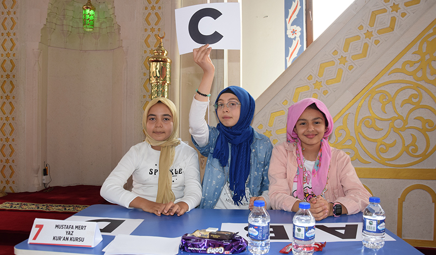 Giresunda Yaz Kur’an Kursu Öğrencileri Bilgide Yarıştı 17