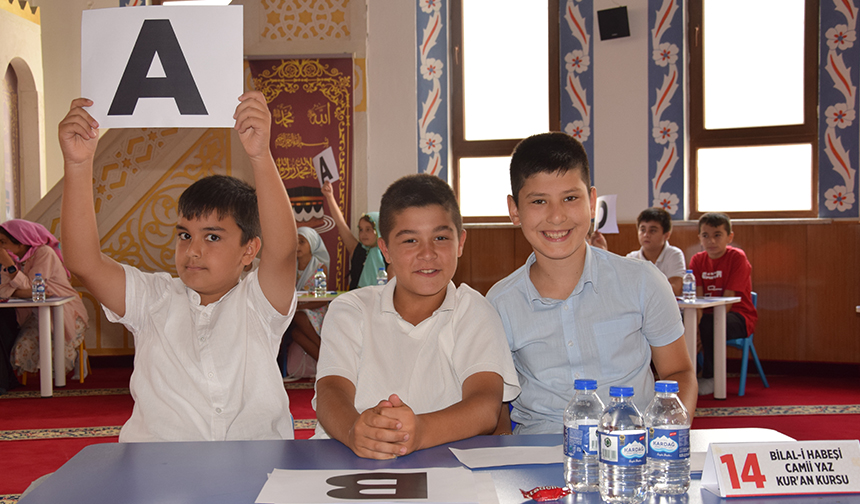 Giresunda Yaz Kur’an Kursu Öğrencileri Bilgide Yarıştı 24